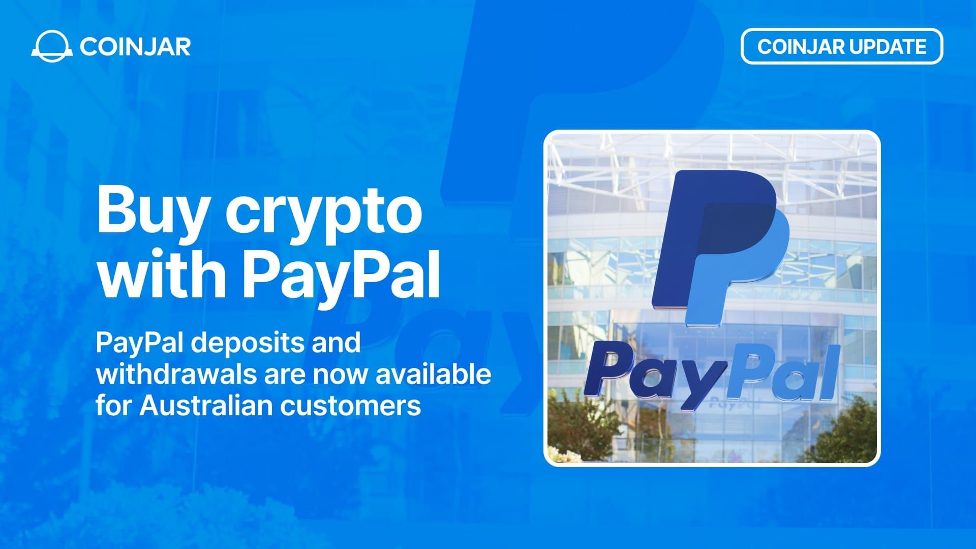 PayPal deposits and withdrawals are now available for Australian customers