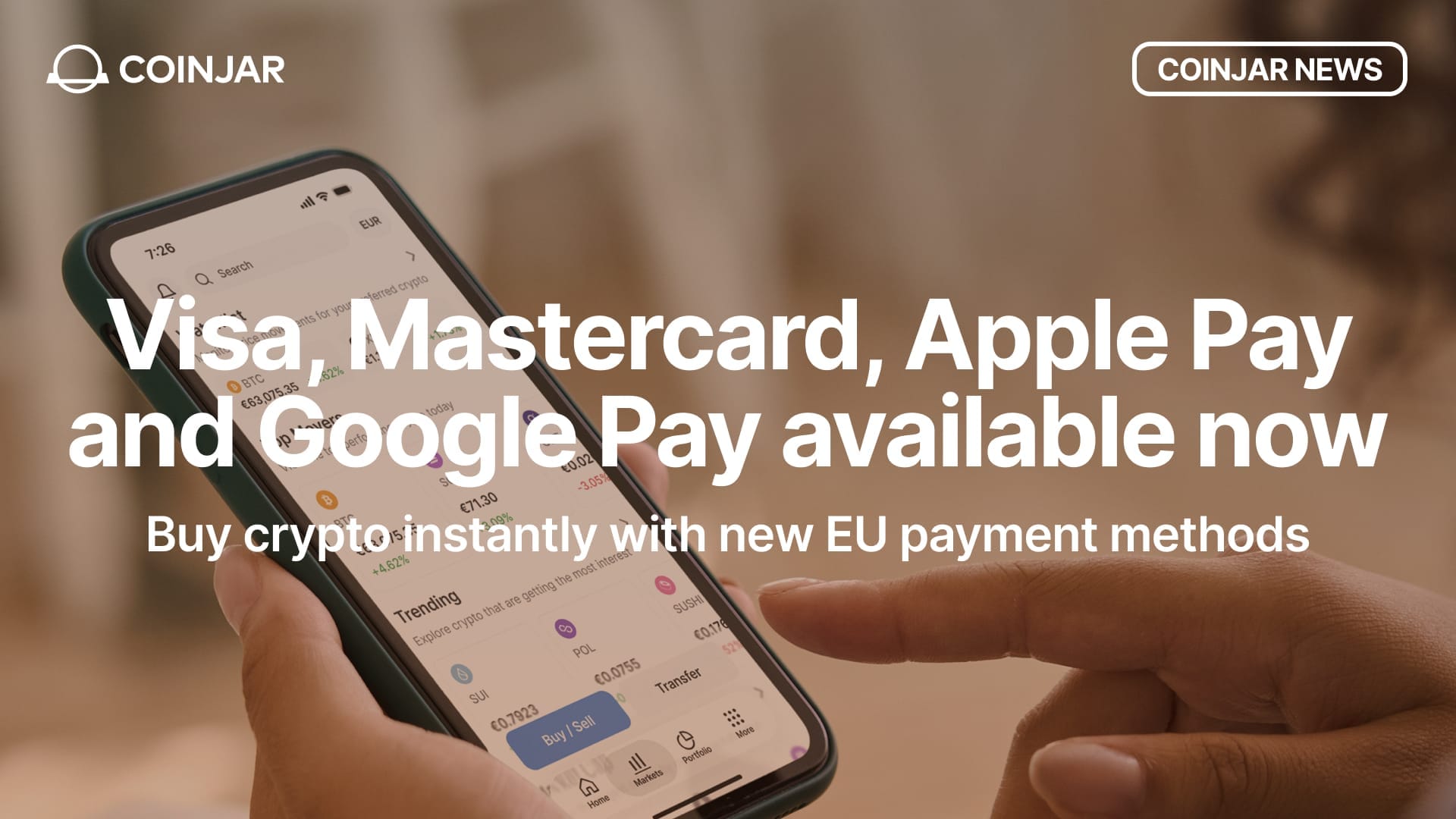 Buy Crypto With Your Visa or Mastercard Instantly!