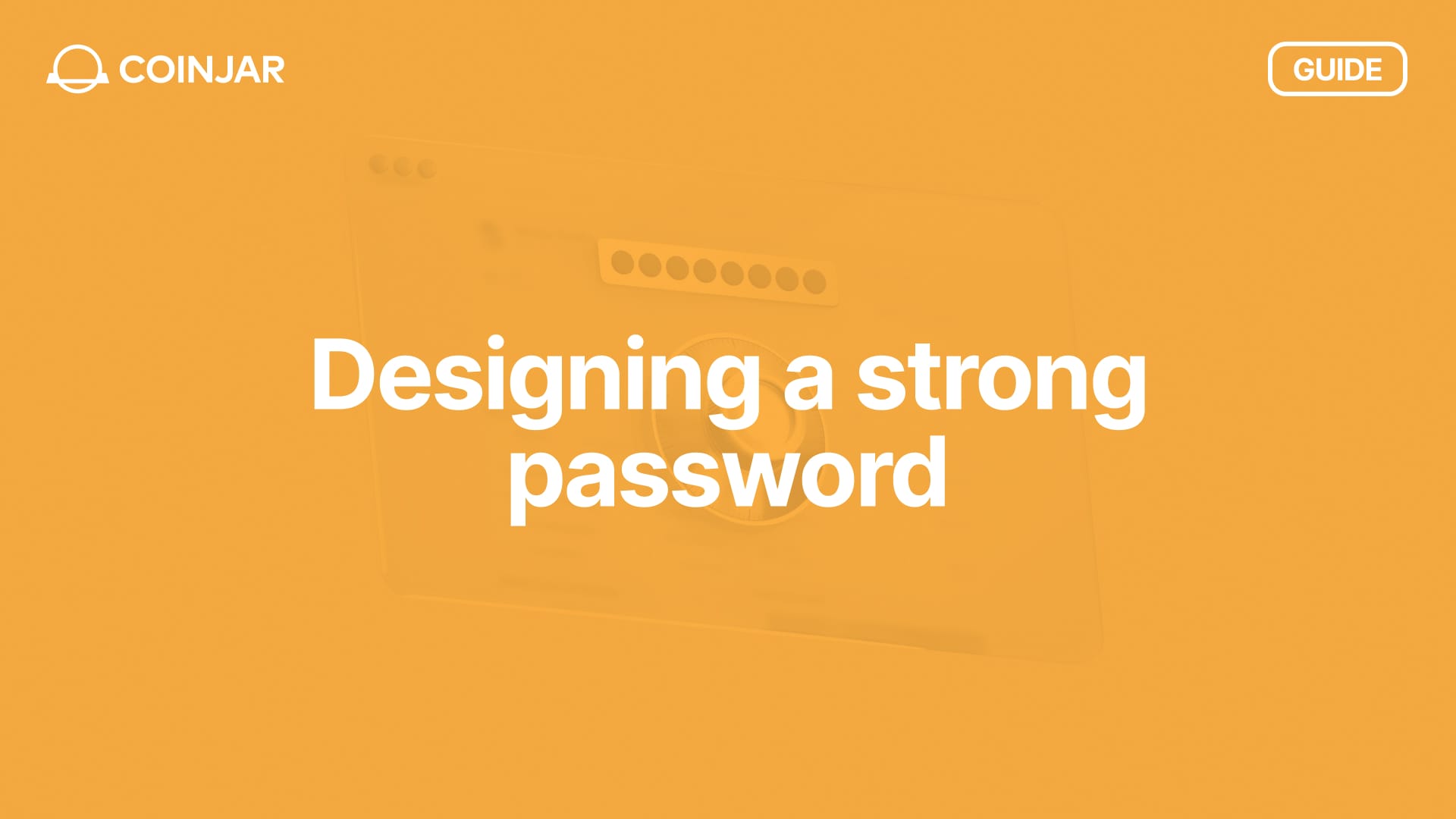 Designing a strong password