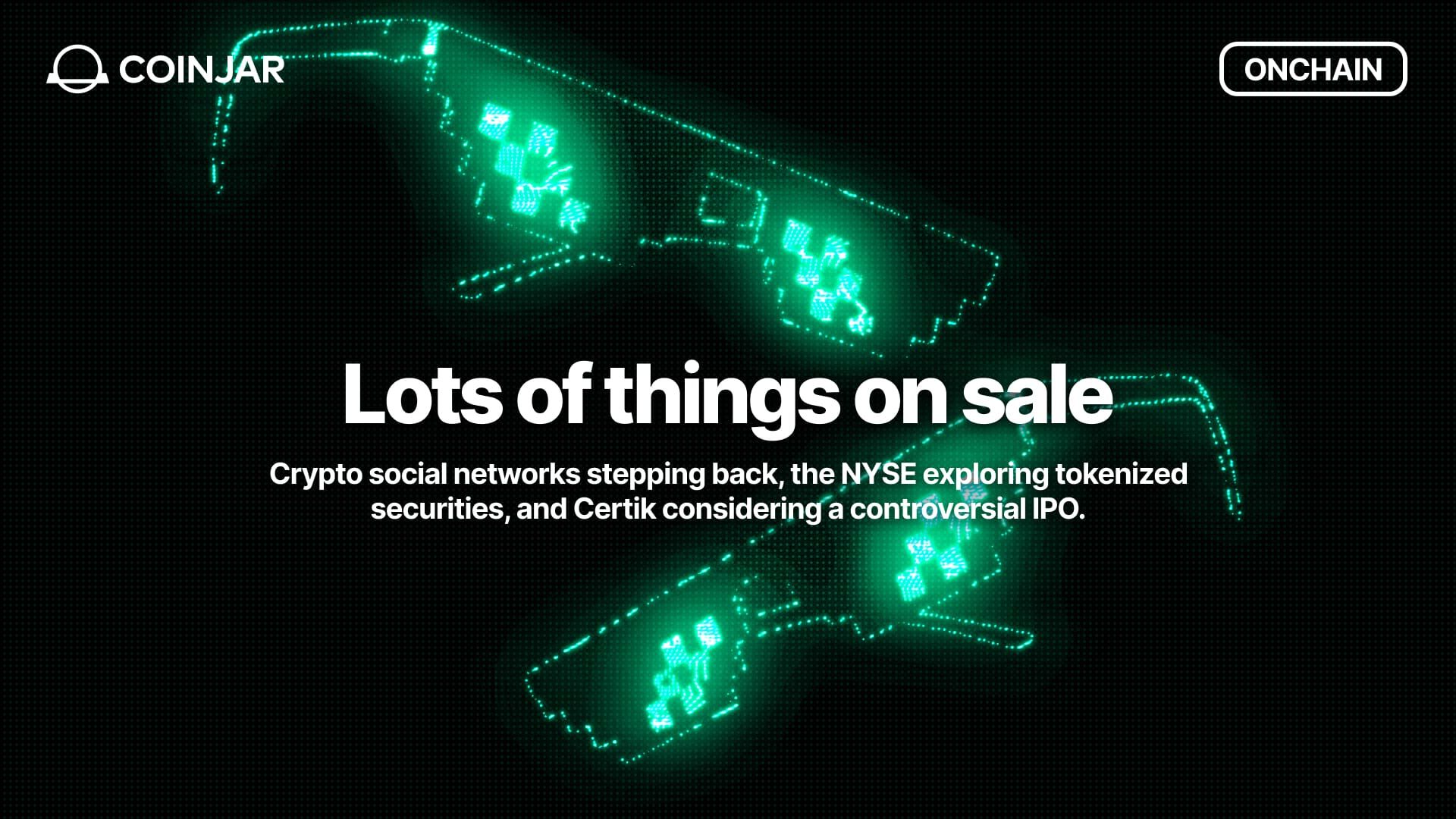 Onchain: Lots of things on sale