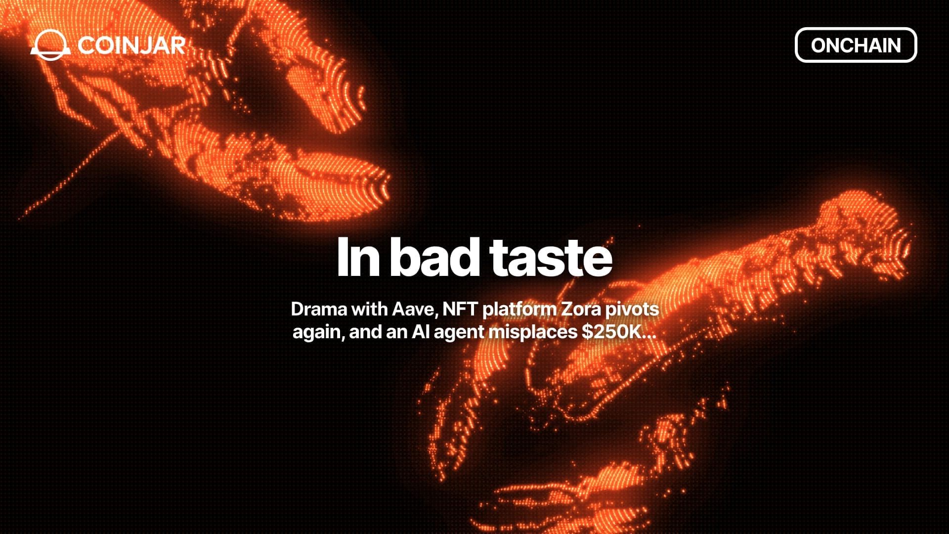 Onchain: In bad taste