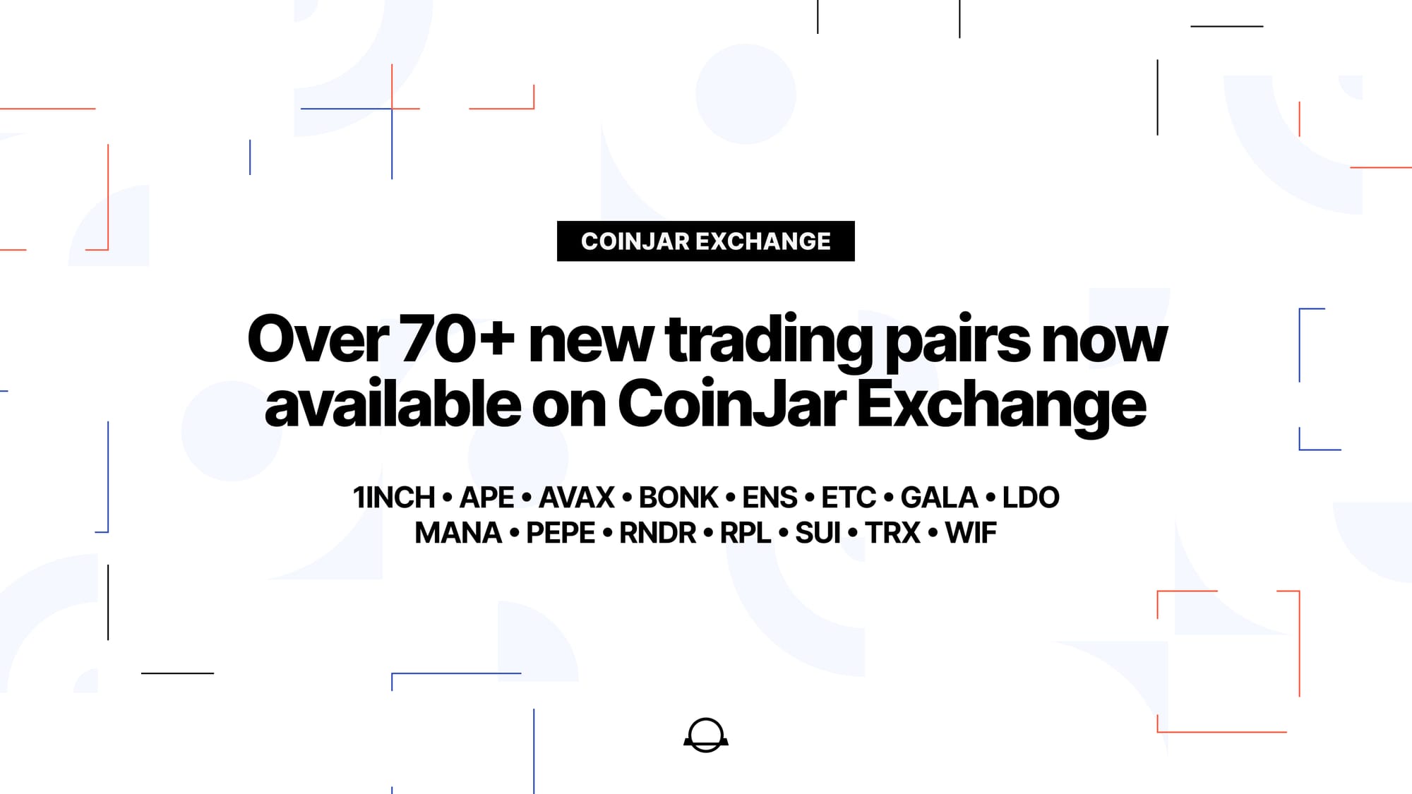 New trading pairs added to CoinJar Exchange