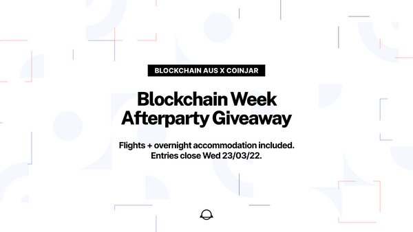 Win tix to the Blockchain Week afterparty – flights to Brisbane + hotel included!