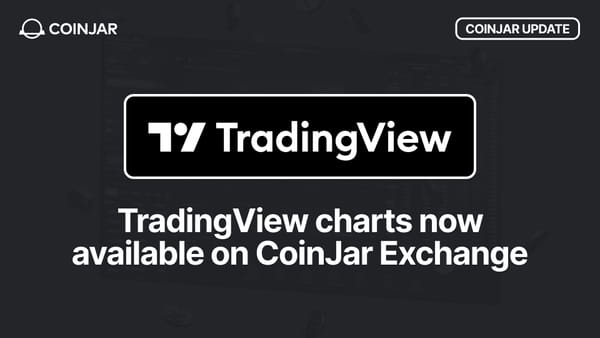 Bringing advanced TradingView charts to CoinJar Exchange!