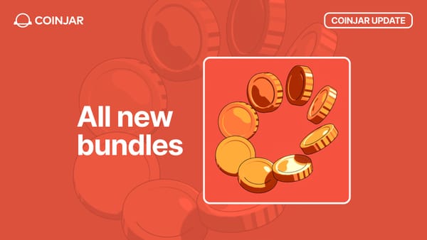 New CoinJar Bundles, New Asset Allocations, Rebalancing & Lower Recurring Buy Fees!