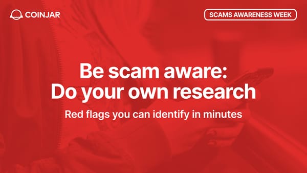 Be Scam Aware: Do Your Own Research