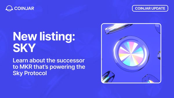 CoinJar Announces SKY Token Listing