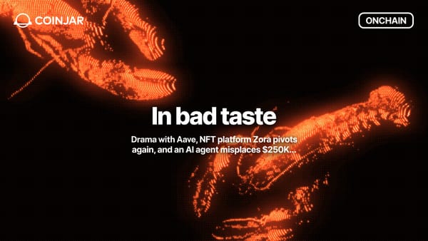 Onchain: In bad taste